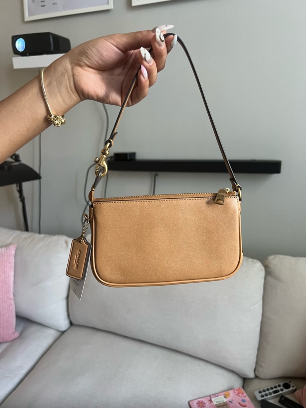 Coach Mini Shoulder Bag / Honey brown